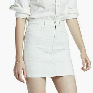 LUCKY BRAND | Textured Mini Pencil White Skirt NWT